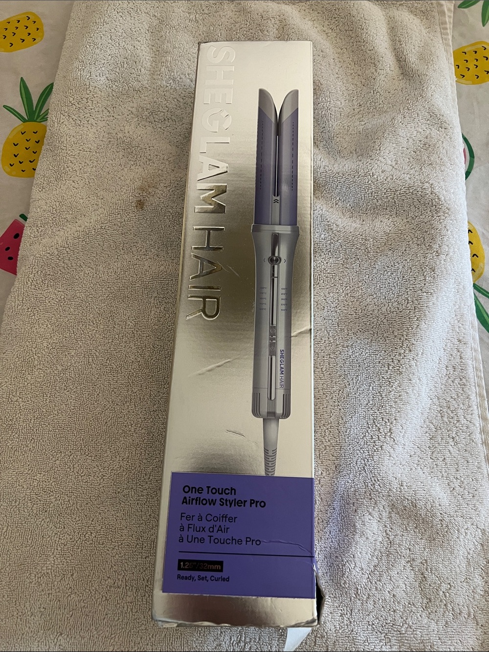SheGlam Hair One Touch Airflow Styler Pro - Silver/Purple
